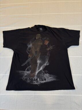 Freddy vs. Jason T-Shirt XL Black FEA Merchandising Horror The Dream Team
